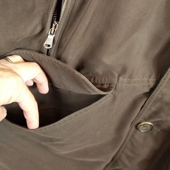 Pal Zileri Men's Brown Chore Barn Coat Jacket Size 52 XL - Picture 7 of 11